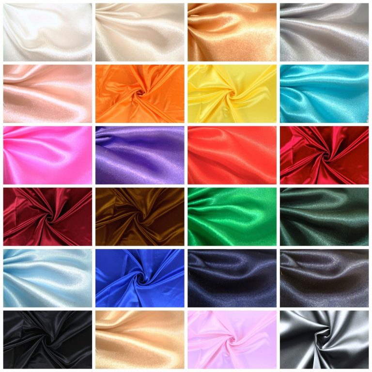 Satin-Stoffe-Stoff-Dekostoff-Kleidung-Hochzeit-Vorhang-Karneval 01