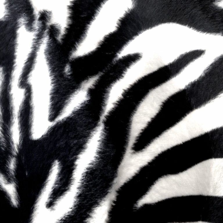 Stoff-Tierfell-Fellimitat-Kunstfell-Kurzhaar-Webpelz-Meterware-Zebra-Animalprint 03